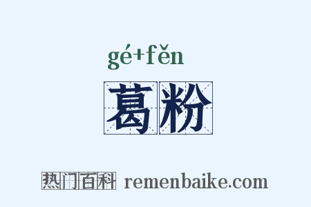 葛粉是什么意思的图片